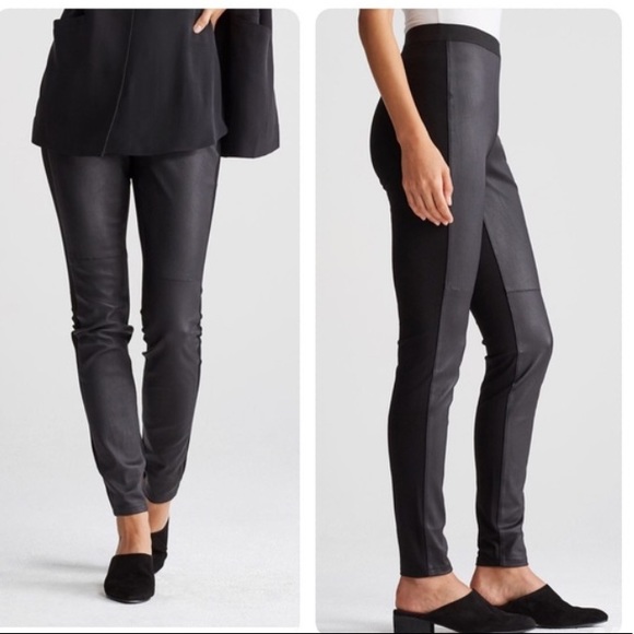 eileen fisher leather pants